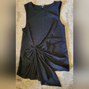 Express pleated sleeveless top